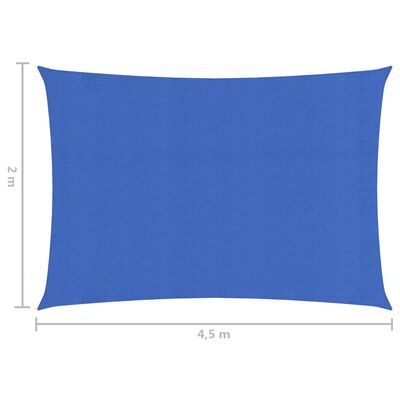 vidaXL Πανί Σκίασης Μπλε 2 x 4,5 μ. 160 γρ./μ² από HDPE