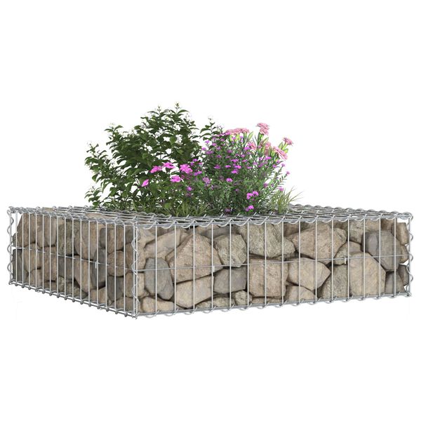vidaXL &Alpha;&nu;&alpha;&sigma;&eta;&kappa;&omega;&mu;έ&nu;&omicron; &kappa;&rho;&epsilon;&beta;ά&tau;&iota; gabion &Alpha;&sigma;&eta;&mu;ί 80 x 80 x 20 cm