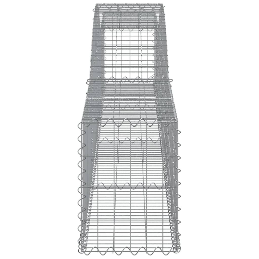 vidaXL Συρματοκιβώτιο Τοξωτό 400x30x40/60εκ. από Γαλβανισμένο Χάλυβα