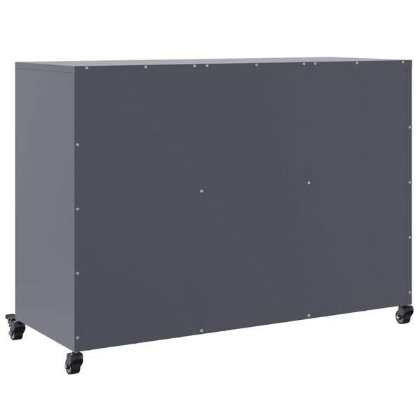 vidaXL Ντουλάπι Ανθρακί 100,5x39x72 εκ. από Χάλυβα