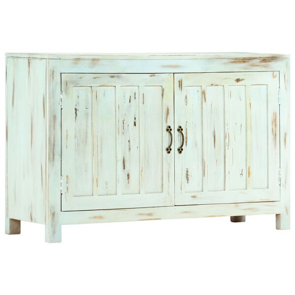 vidaXL Ντουλάπι Γαλάζιο 110 x 35 x 70 εκ. από Μασίφ Ξύλο Μάνγκο