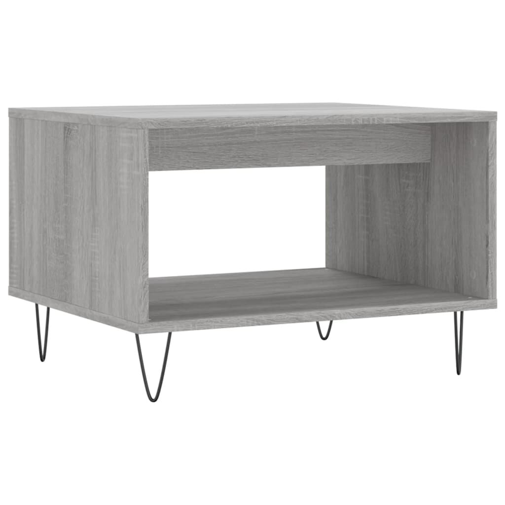 vidaXL Τραπεζάκι Σαλονιού Γκρι Sonoma 60x50x40 εκ. από Επεξεργ. Ξύλο