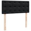 vidaXL Κρεβάτι Boxspring με Στρώμα Μαύρο 120 x 200 εκ. Βελούδινο