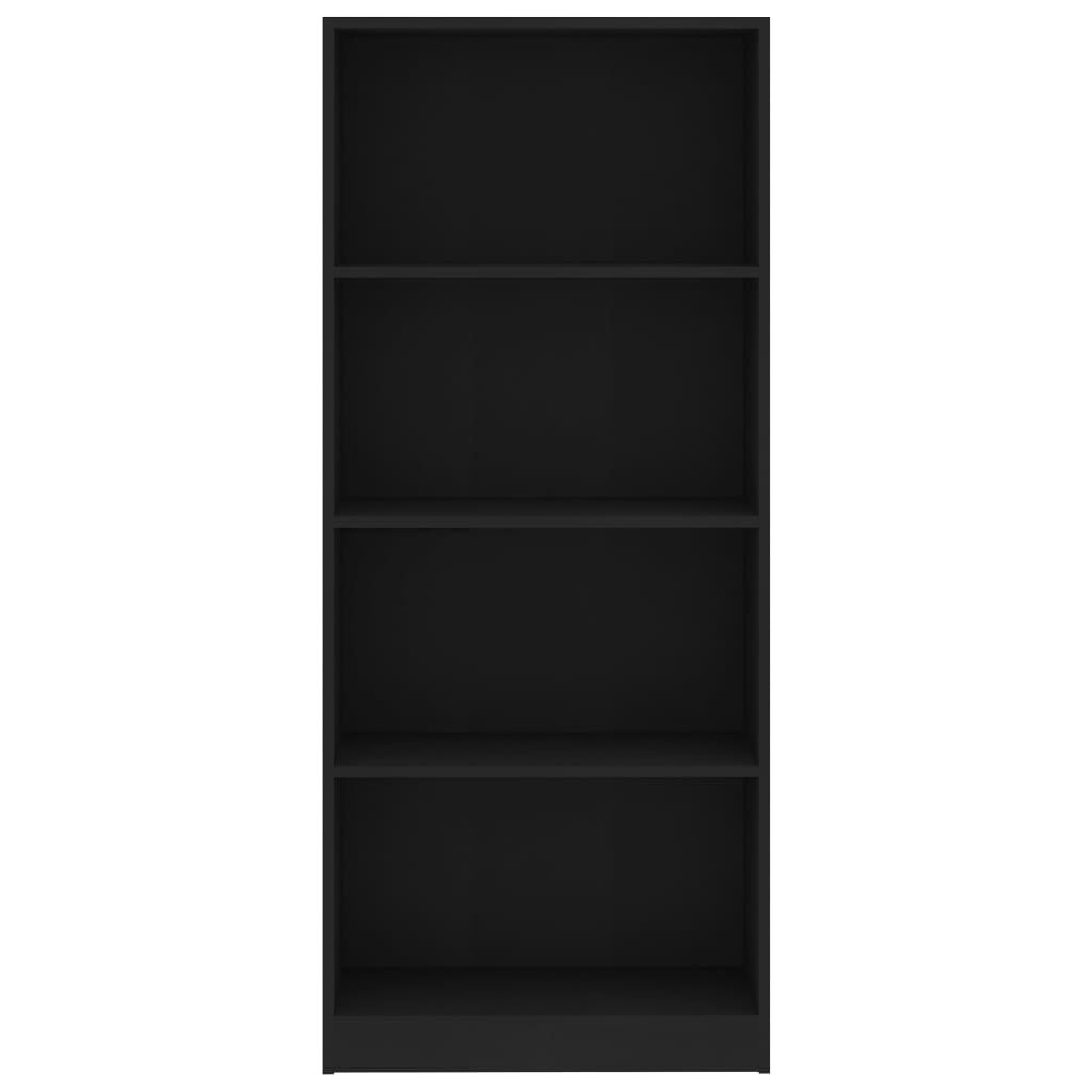 vidaXL Βιβλιοθήκη με 4 Ράφια Λευκή 60 x 24 x 142 εκ. από Επεξ. Ξύλο