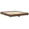 vidaXL Πλαίσιο κρεβατιού χωρίς στρώμα Καφέ Δρυς Κατασκευασμένο ξύλο