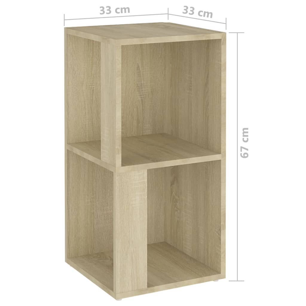 vidaXL Ντουλάπι Γωνιακό Sonoma Δρυς 33 x 33 x 67 εκ. από Επεξ. Ξύλο