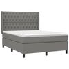 vidaXL &Kappa;&rho;&epsilon;&beta;ά&tau;&iota; Boxspring &mu;&epsilon; &Sigma;&tau;&rho;ώ&mu;&alpha; &Sigma;&kappa;&omicron;ύ&rho;&omicron; &Gamma;&kappa;&rho;&iota; 140x200 &epsilon;&kappa; &Upsilon;&phi;&alpha;&sigma;&mu;ά&tau;&iota;&nu;&omicron;