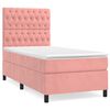 vidaXL &Kappa;&rho;&epsilon;&beta;ά&tau;&iota; Boxspring &mu;&epsilon; &Sigma;&tau;&rho;ώ&mu;&alpha; &Rho;&omicron;&zeta; 80 x 200 &epsilon;&kappa;. &Beta;&epsilon;&lambda;&omicron;ύ&delta;&iota;&nu;&omicron;