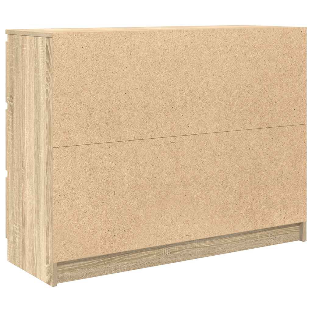 vidaXL Sideboard Sonoma Oak 100x35x76 cm Κατασκευασμένο ξύλο