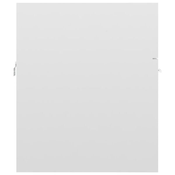 vidaXL Ντουλάπι Νιπτήρα Γυαλιστερό Λευκό 41x38,5x46 εκ από Επεξ. Ξύλο