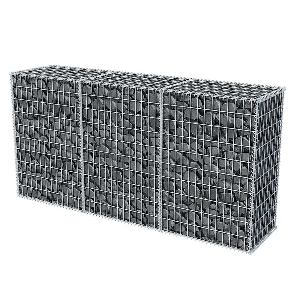 vidaXL Συρματοκιβώτιο 200 x 50 x 100 εκ. από Γαλβανισμένο Χάλυβα