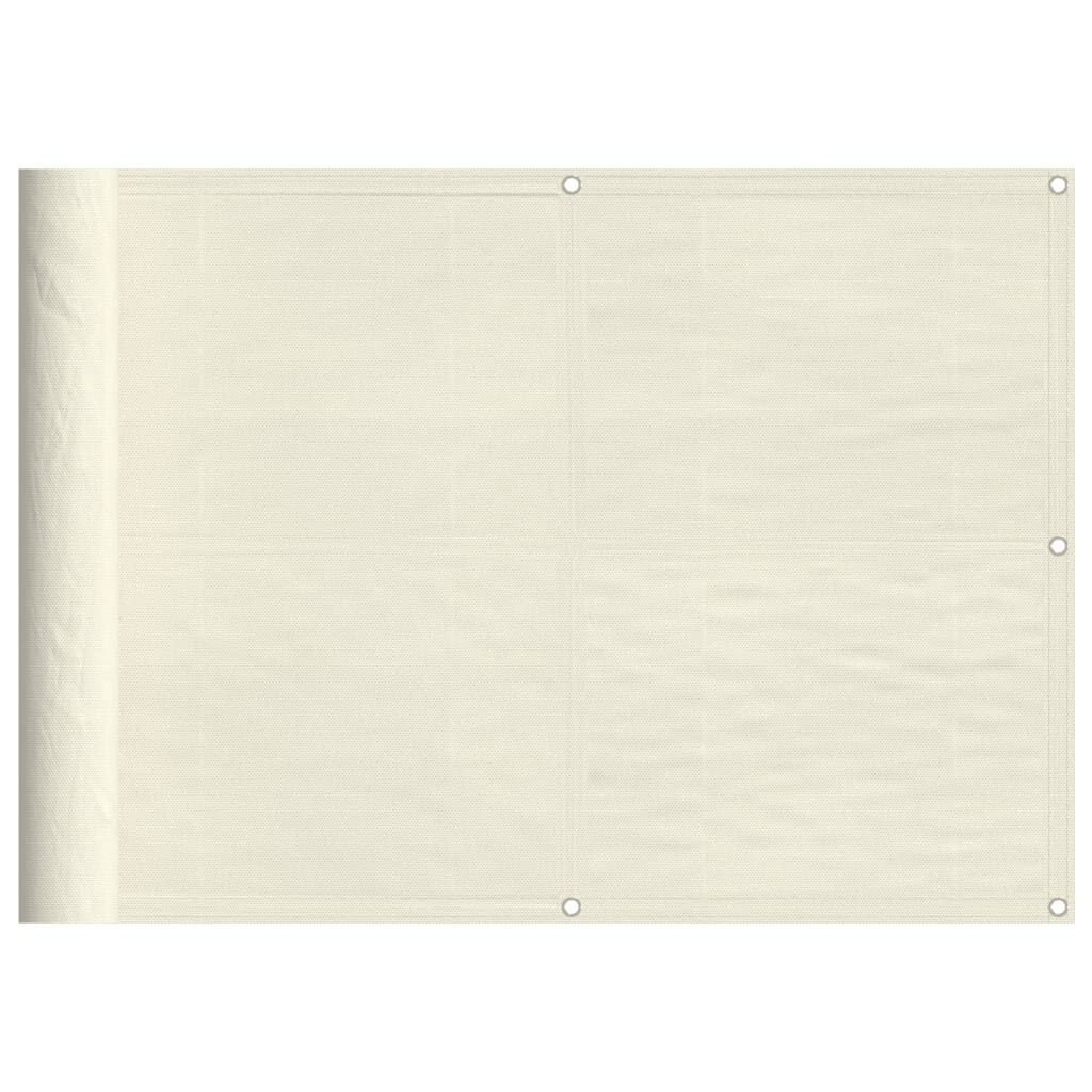 vidaXL Διαχωριστικό Βεράντας Κρεμ 75x700εκ 100% Πολ. Ύφασμα Oxford