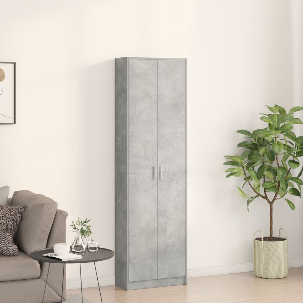 vidaXL ντουλάπα Σκούρο Γκρι 55x25x189 cm Ξύλο