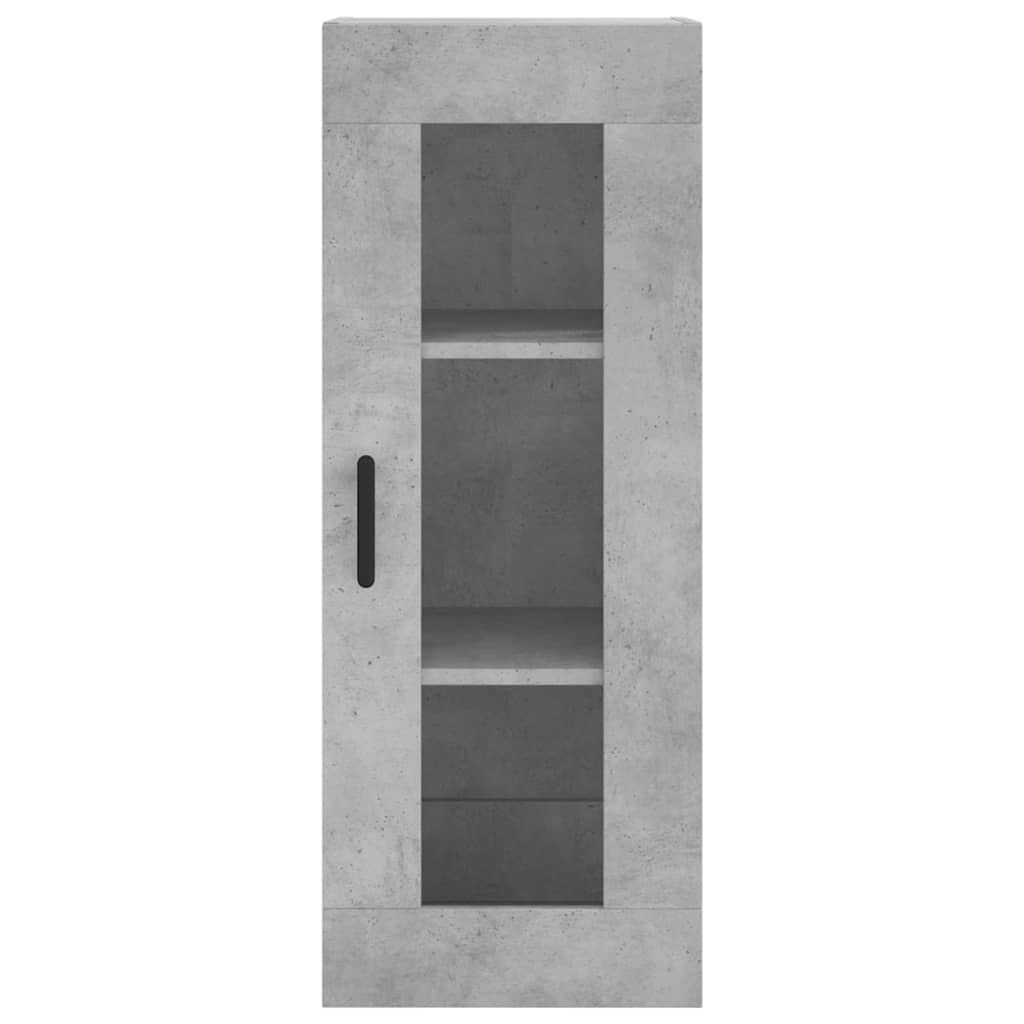 vidaXL Ντουλάπι Τοίχου Γκρι Σκυροδέματος 34,5 x 34 x 90 εκ.