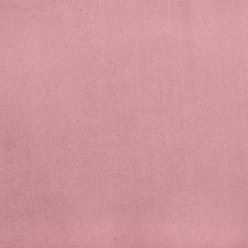 vidaXL Οθωμανικό κρεβάτι με στρώματα ροζ 200x200cm Velvet