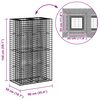 vidaXL &Alpha;&nu;&alpha;&sigma;&eta;&kappa;&omega;&mu;έ&nu;&omicron; &kappa;&rho;&epsilon;&beta;ά&tau;&iota; gabion &Alpha;&sigma;&eta;&mu;ί 90 x 50 x 150 &epsilon;&kappa;
