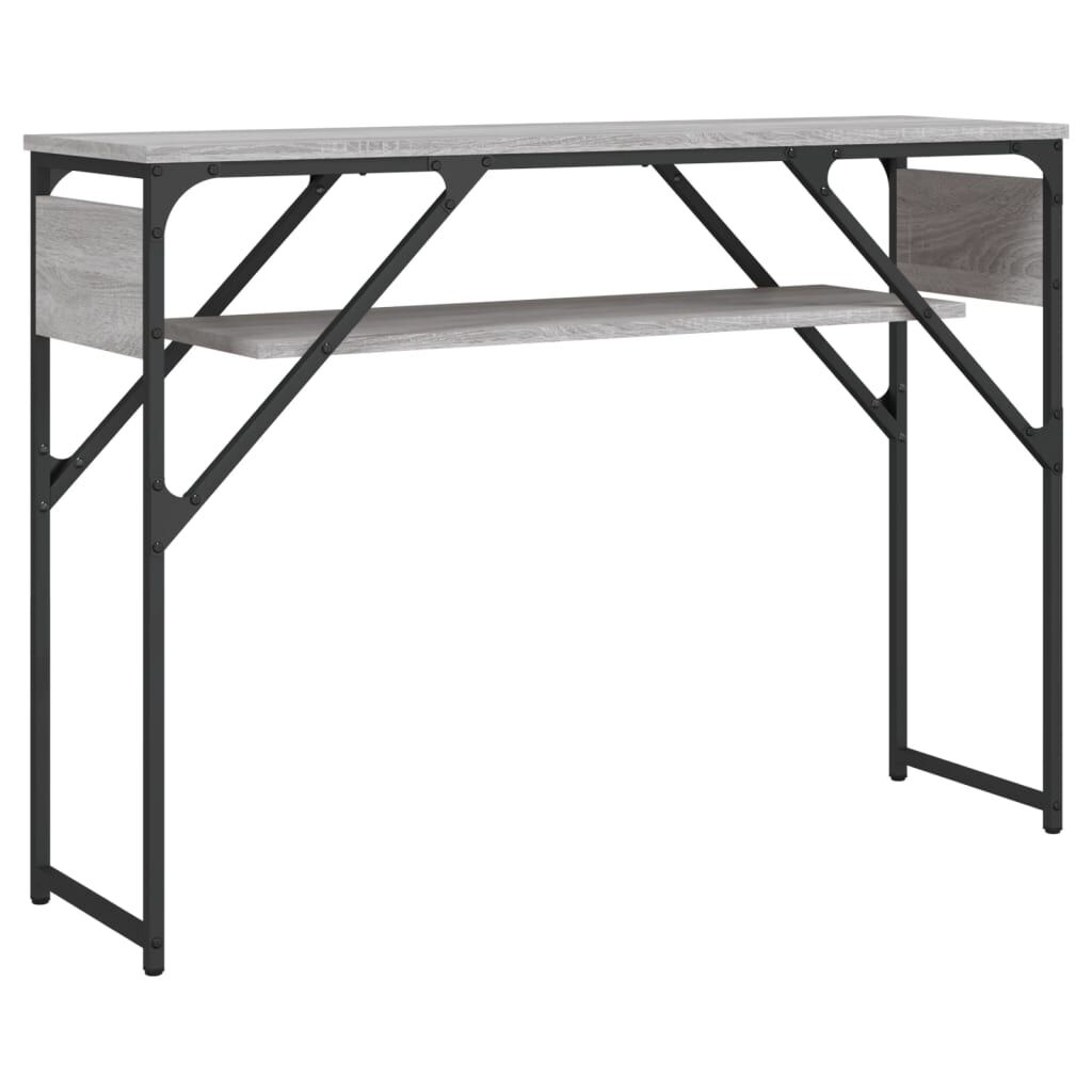 vidaXL Τραπέζι Κονσόλα Γκρι Sonoma 105 x 30 x 75 εκ. από Επεξεργ. Ξύλο