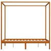 vidaXL Πλαίσιο Κρεβατιού με Ουρανό/2 Συρτάρια 140x200 εκ. Ξύλο Πεύκου