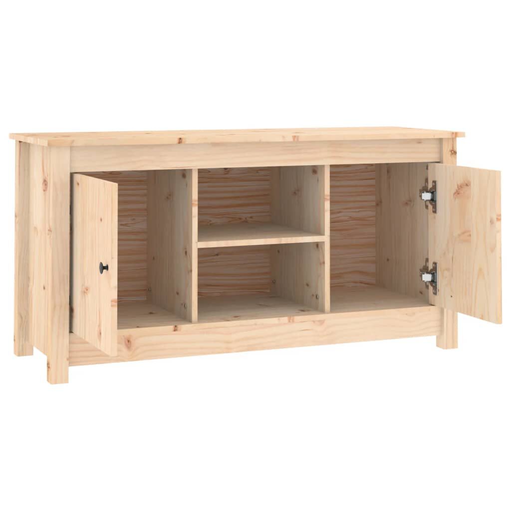 vidaXL Έπιπλο Τηλεόρασης 103 x 36,5 x 52 εκ. από Μασίφ Ξύλο Πεύκου