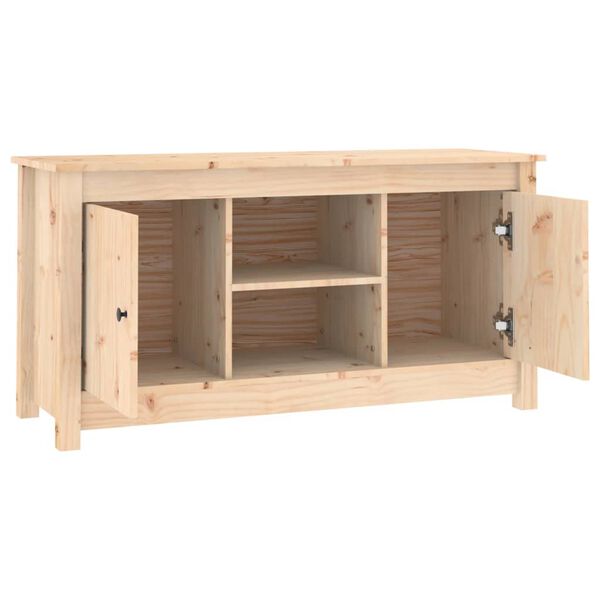 vidaXL Έπιπλο Τηλεόρασης 103 x 36,5 x 52 εκ. από Μασίφ Ξύλο Πεύκου