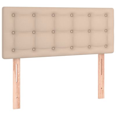 vidaXL Κεφαλάρι Κρεβατιού Καπουτσίνο 80x5x78/88 εκ. Συνθετικό Δέρμα