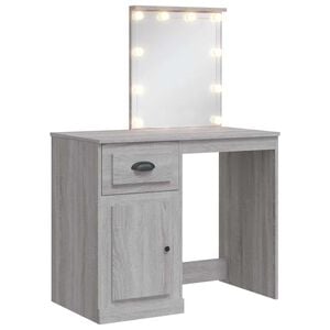 vidaXL &Mu;&pi;&omicron;&upsilon;&nu;&tau;&omicron;&upsilon;ά&rho; &mu;&epsilon; LED &Phi;ώ&tau;&alpha; &Gamma;&kappa;&rho;&iota; Sonoma 90x42x132,5 &epsilon;&kappa;.