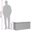 vidaXL Πάγκος κήπου με μαξιλάρι Μαύρο 110x40x44 cm Poly Rattan