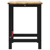 VidaXL Πάγκος Εργασίας 100x60x81,5 cm Μασίφ Ξύλο Δρυς