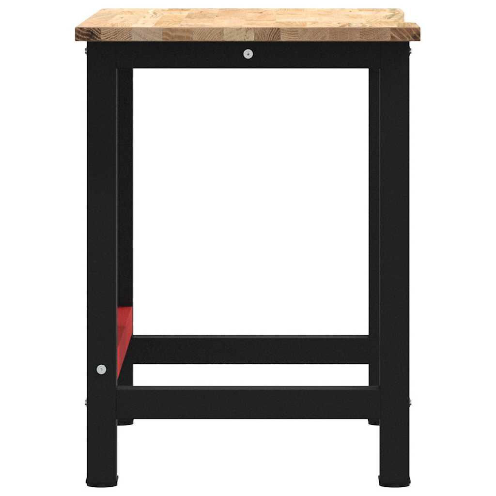 VidaXL Πάγκος Εργασίας 100x60x81,5 cm Μασίφ Ξύλο Δρυς