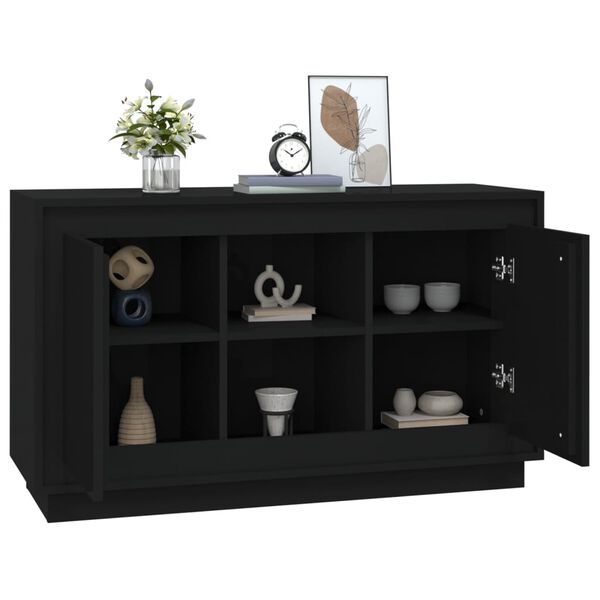 vidaXL Ντουλάπι Μαύρο 102 x 35 x 60 εκ. από Επεξεργασμένο Ξύλο