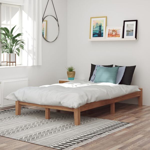 vidaXL &Pi;&lambda;&alpha;ί&sigma;&iota;&omicron; &Kappa;&rho;&epsilon;&beta;&alpha;&tau;&iota;&omicron;ύ 120 x 200 &epsilon;&kappa;. &alpha;&pi;ό &Mu;&alpha;&sigma;ί&phi; &Xi;ύ&lambda;&omicron; Teak