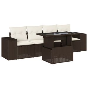 vidaXL &Sigma;&alpha;&lambda;ό&nu;&iota; &Kappa;ή&pi;&omicron;&upsilon; &Sigma;&epsilon;&tau; 5 &Tau;&epsilon;&mu;&alpha;&chi;ί&omega;&nu; &Kappa;&alpha;&phi;έ &Sigma;&upsilon;&nu;&theta;&epsilon;&tau;&iota;&kappa;ό &Rho;&alpha;&tau;ά&nu; &mu;&epsilon; &Mu;&alpha;&xi;&iota;&lambda;ά&rho;&iota;&alpha;