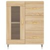 vidaXL Ντουλάπι Sonoma δρυς 69,5 x 34 x 180 εκ. από Επεξεργασμένο Ξύλο