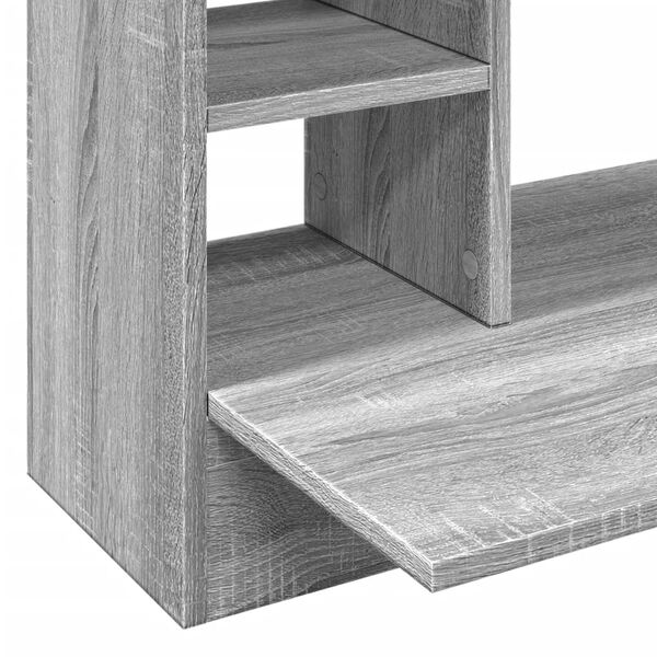 vidaXL Γραφείο Τοίχου Γκρι Sonoma 105x48x75 εκ. από Επεξεργασμένο Ξύλο