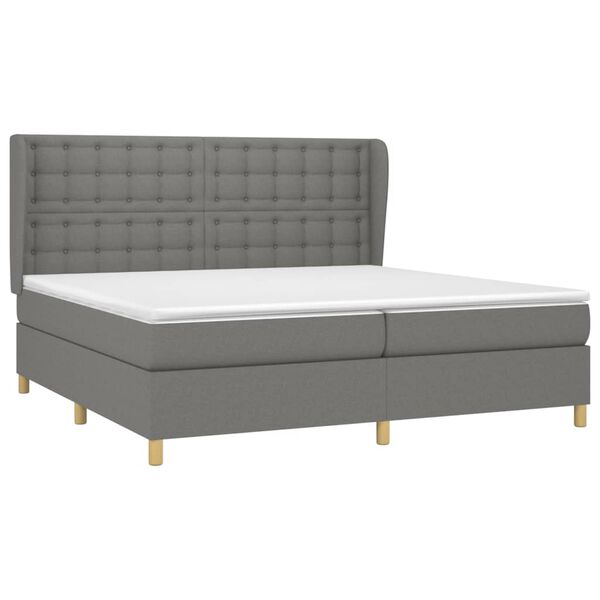 vidaXL &Kappa;&rho;&epsilon;&beta;ά&tau;&iota; Boxspring &mu;&epsilon; &Sigma;&tau;&rho;ώ&mu;&alpha; &Sigma;&kappa;&omicron;ύ&rho;&omicron; &Gamma;&kappa;&rho;&iota; 200x200 &epsilon;&kappa;. &Upsilon;&phi;&alpha;&sigma;&mu;ά&tau;&iota;&nu;&omicron;