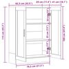 vidaXL Βιτρίνα Λευκή 82,5 x 30,5 x 115 εκ. Επεξ. Ξύλο