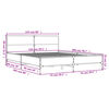 vidaXL Πλαίσιο Κρεβατιού Γκρι Sonoma 150x200 εκ. Επεξ. Ξύλο & Μέταλλο