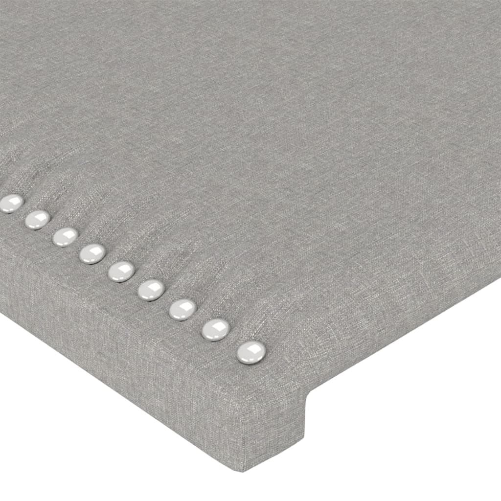 vidaXL Κεφαλάρι με Πτερύγια Ανοιχτό Γκρι 93x23x78/88 εκ. Υφασμάτινο