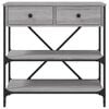 vidaXL Τραπέζι Κονσόλα Γκρι Sonoma 75x34,5x75 εκ. Επεξεργασμένο Ξύλο