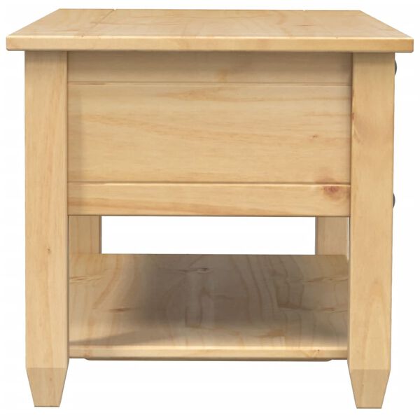 vidaXL Τραπεζάκι Corona Με Συρτάρια 100x48x45 εκ. Μασίφ Ξύλο Πεύκου