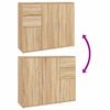 vidaXL Συρταριέρα Sonoma Δρυς 91x29,5x75 εκ. Επεξεργασμένο Ξύλο