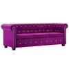 vidaXL &Kappa;&alpha;&nu;&alpha;&pi;έ&sigmaf; &Tau;&rho;&iota;&theta;έ&sigma;&iota;&omicron;&sigmaf; Chesterfield &Mu;&omicron;&beta; 199 x 75 x 72 &epsilon;&kappa;. &Beta;&epsilon;&lambda;&omicron;ύ&delta;&omicron;