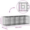 vidaXL &Alpha;&nu;&alpha;&sigma;&eta;&kappa;&omega;&mu;έ&nu;&omicron; &kappa;&rho;&epsilon;&beta;ά&tau;&iota; gabion &Alpha;&sigma;&eta;&mu;ί 180 x 60 x 55 &epsilon;&kappa;