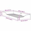 vidaXL Σκελετός Κρεβατιού Καφέ 80 x 220 cm Στερεά ξυλεία πεύκου