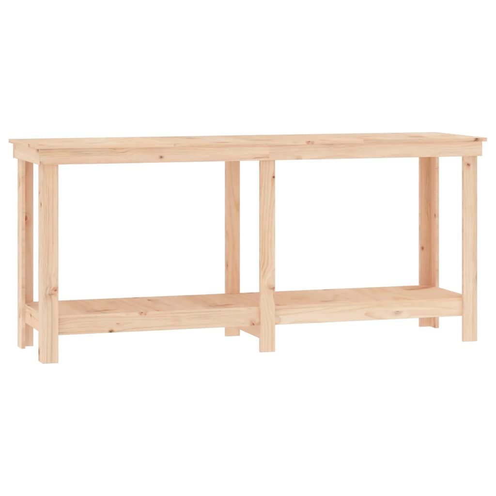 vidaXL Πάγκος Εργασίας 180x50x80 εκ. από Μασίφ Ξύλο Πεύκου