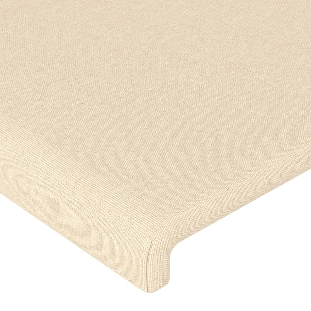 vidaXL Κεφαλάρι με Πτερύγια Κρεμ 163x23x118/128 εκ. Υφασμάτινο