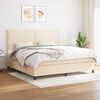 vidaXL &Kappa;&rho;&epsilon;&beta;ά&tau;&iota; Boxspring &mu;&epsilon; &Sigma;&tau;&rho;ώ&mu;&alpha; &Kappa;&rho;&epsilon;&mu; 200x200 &epsilon;&kappa;. &Upsilon;&phi;&alpha;&sigma;&mu;ά&tau;&iota;&nu;&omicron;