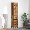 vidaXL Highboard &Pi;&alpha;&lambda;&iota;ό &Xi;ύ&lambda;&omicron; 34,5 x 34 x 180 &epsilon;&kappa;. &Epsilon;&pi;&epsilon;&xi;&epsilon;&rho;&gamma;&alpha;&sigma;&mu;έ&nu;&omicron; &xi;ύ&lambda;&omicron;