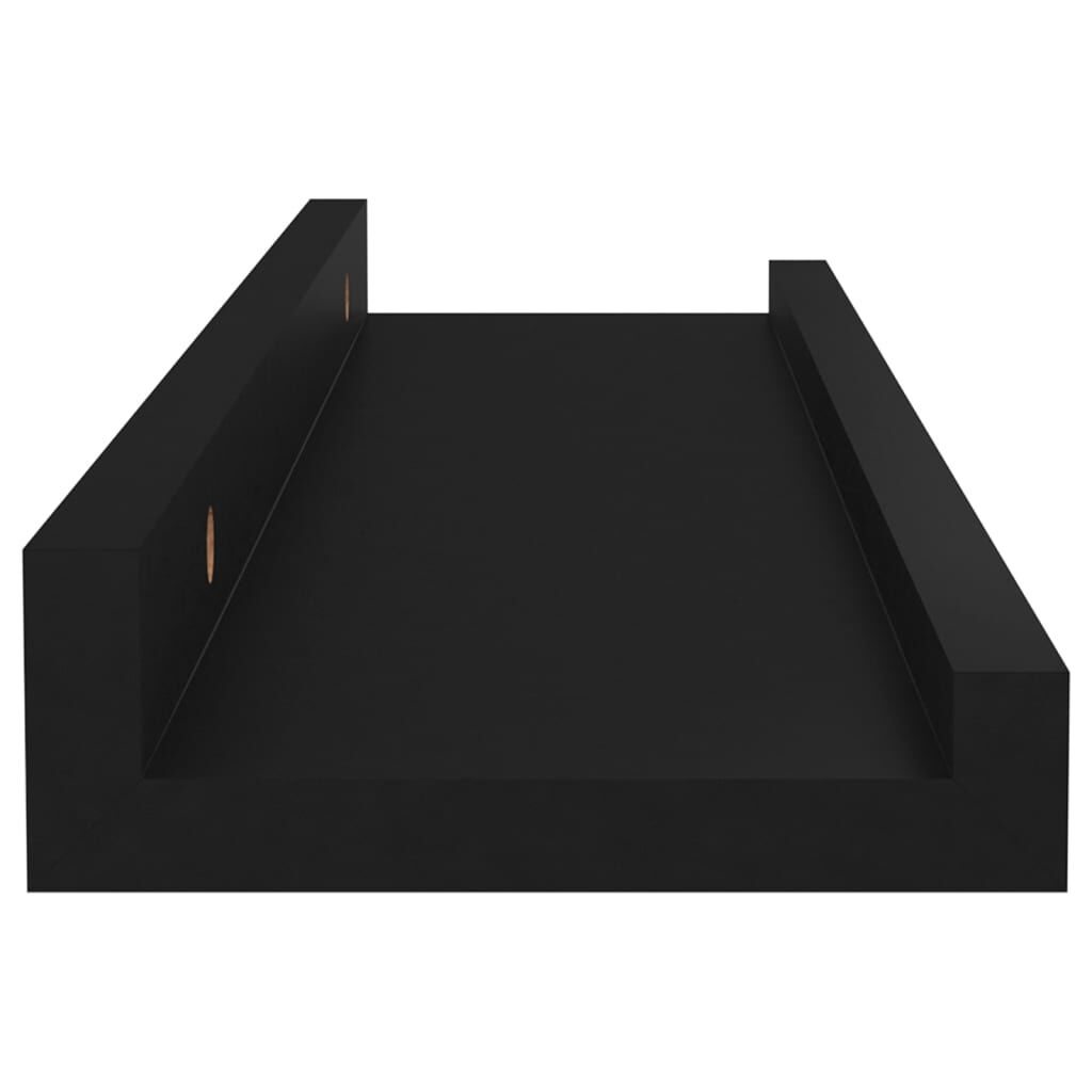 vidaXL Ράφια Τοίχου 4 τεμ. Μαύρα 40 x 9 x 3 εκ.