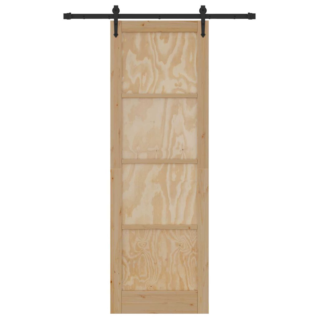 vidaXL Συρόμενη Πόρτα ORKDAL Καφέ 78 x 232 cm Μασίφ ξύλο πεύκου